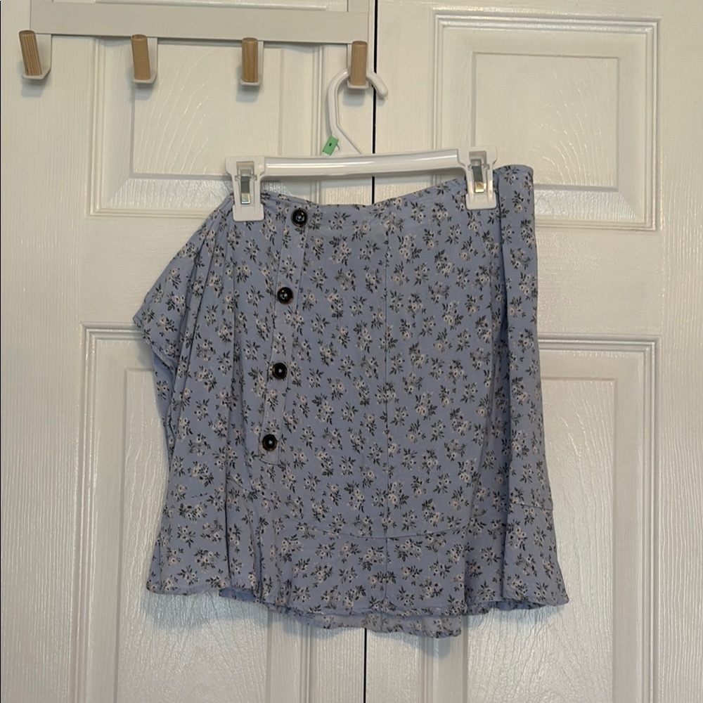 Floral Blue Skirt